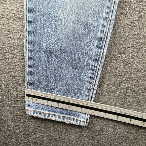 Levis Wedgie Tapered Jeans Womens 26x27 Blue Medium Wash Slim Stretch - Picture 11 of 14